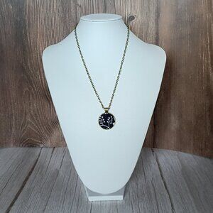 "Vino" UNESCO Heritage Indigo "Modrotlač" Blueprint Necklace - Artisan Crafted